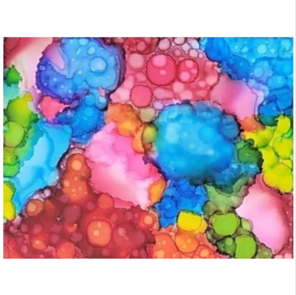 Hand Crafted Abstract Design 11x14 Inches Canvas Painting - Picture 3 of 4